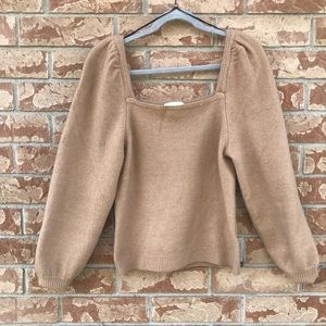 H&M SQUARE NECK SWEATER